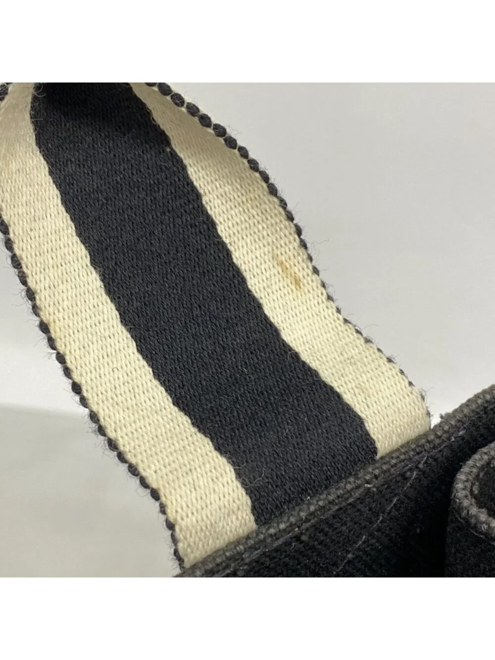 Hermes Tote Bora PM Canvas Black Silver
